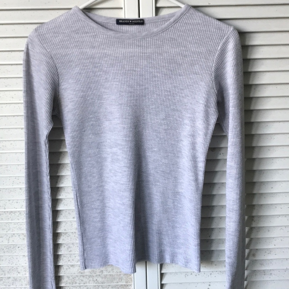 Brandy Melville! Light Gray Thin Sweater